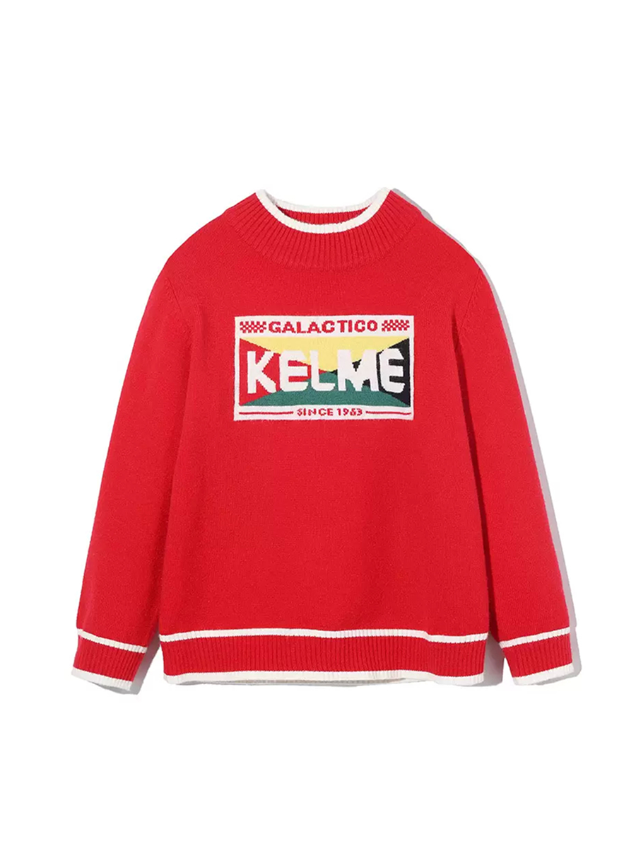 Детский свитшот KELME Boys Half Turtleneck Sweater Red
