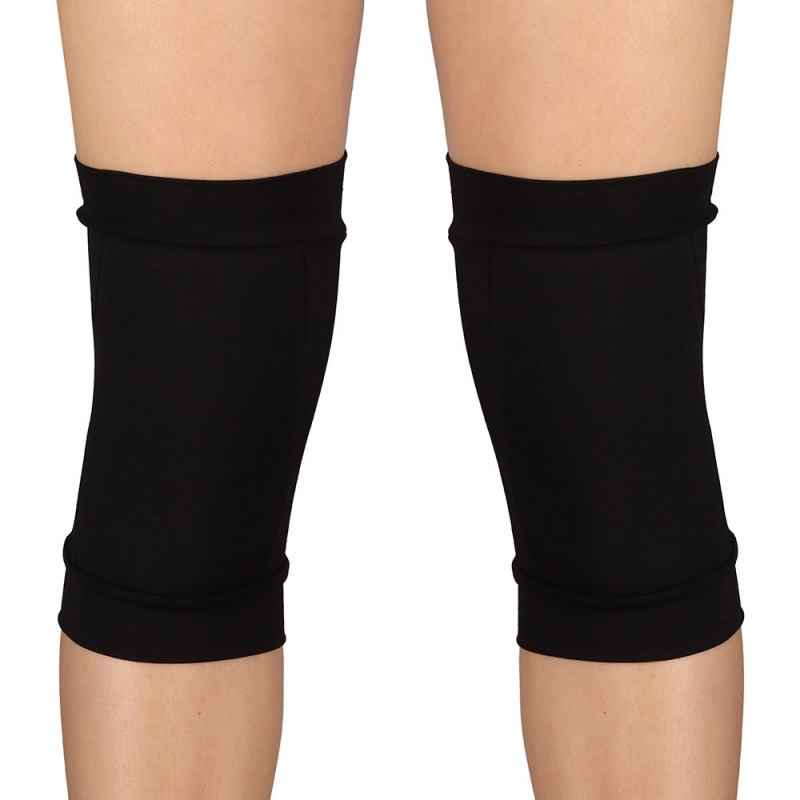 Наколенники для гимнастики и танцев INDIGO, SM-113-BK, р.M, 11-14лет,хлопок, эластан, ПУ, черн