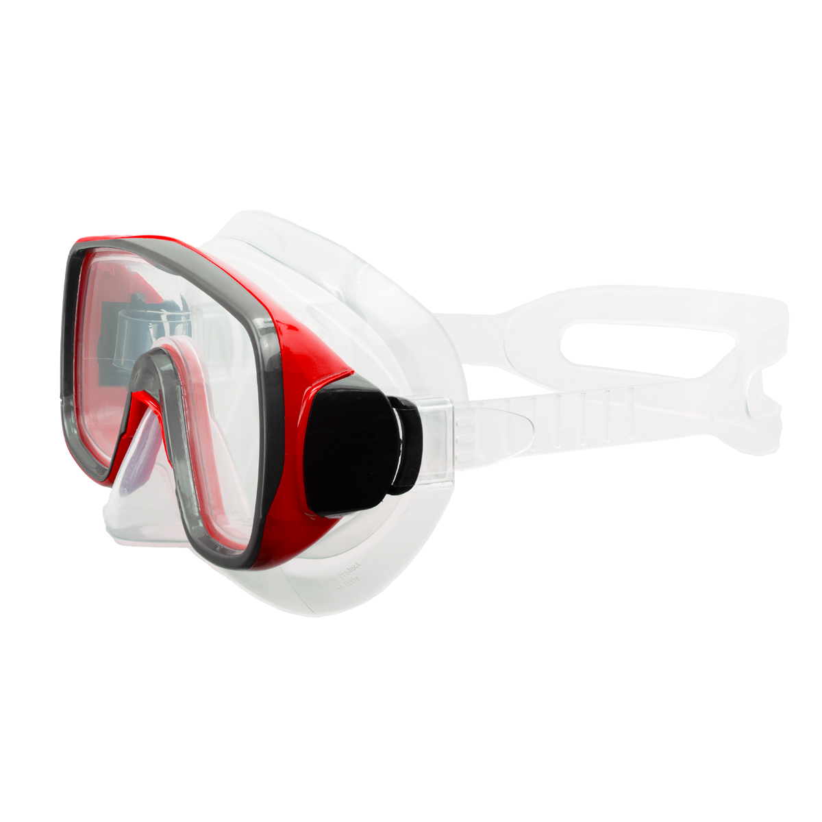 Маска для плав. Salvas Geo Jr Mask, CA105S1RYSTH, безопасн.стекло, силикон, р. Junior, красный