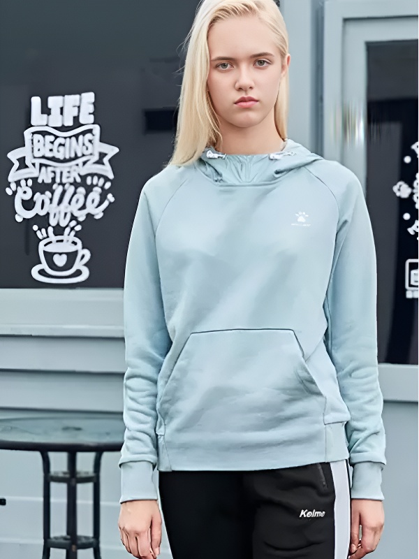 Худи KELME Women's Hoodie Light Blue