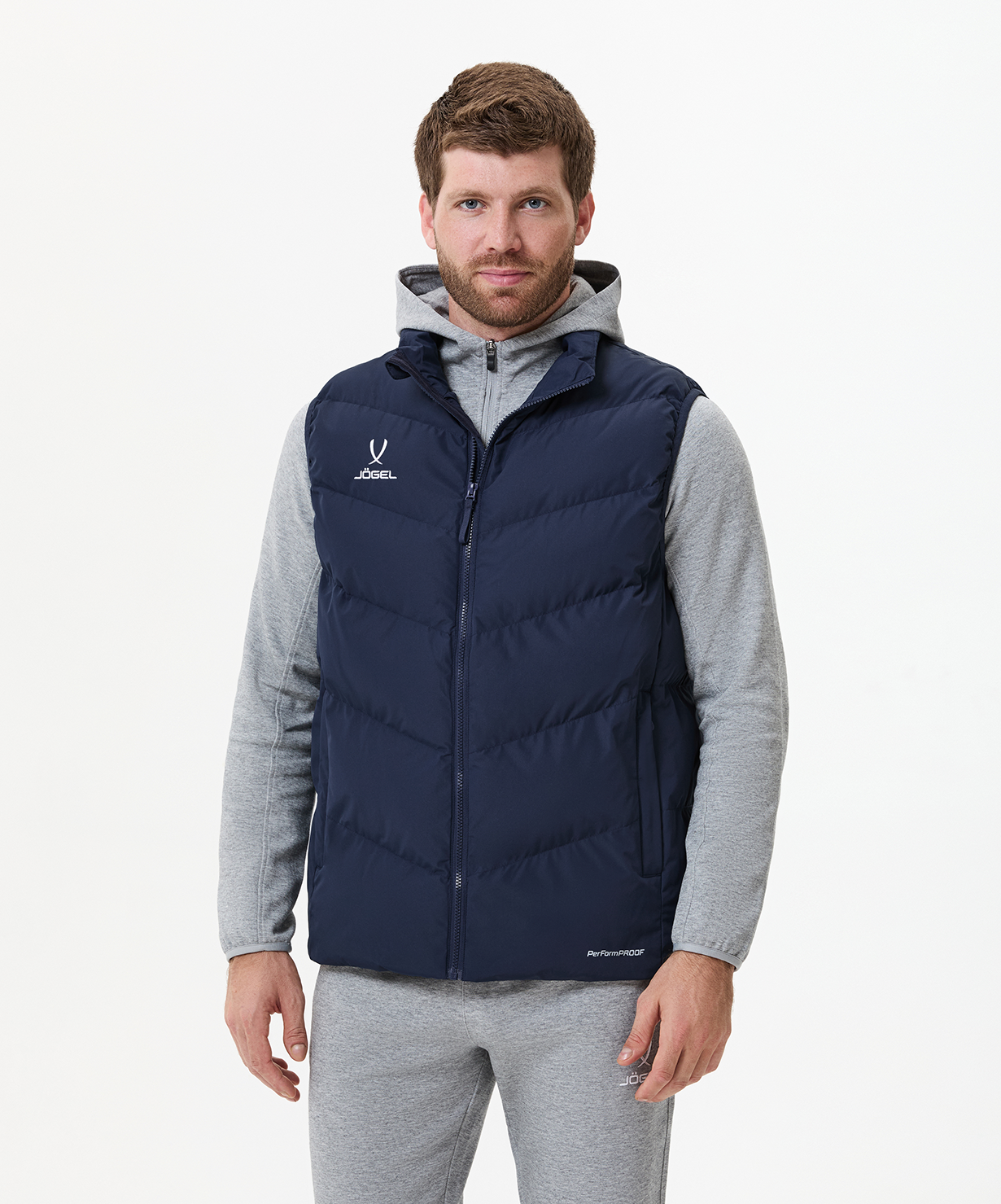 Жилет утепленный JOGEL ESSENTIAL PerFormPROOF Padded Vest, темно-синий, размер L