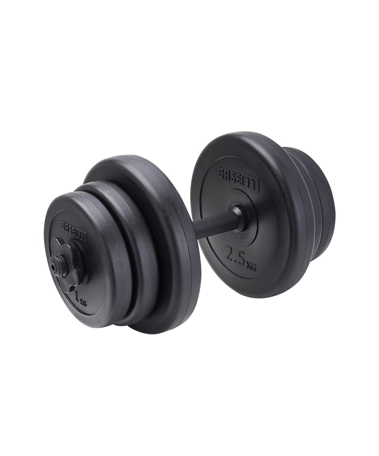 Гантель разборная пластиковая в коробке BASEFIT DB-717, 15,5 кг