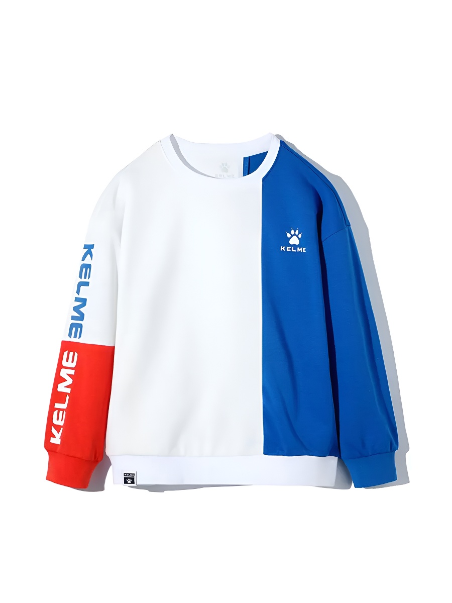 Детский свитшот KELME Boy's Hooded Sweatshirt (White/Blue)