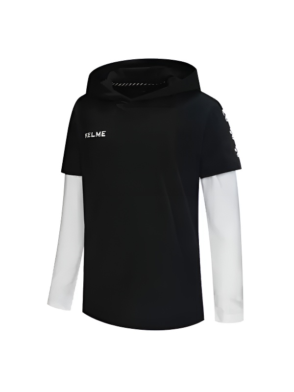 Детское худи KELME Boys Long Sleeve T-Shirt Black