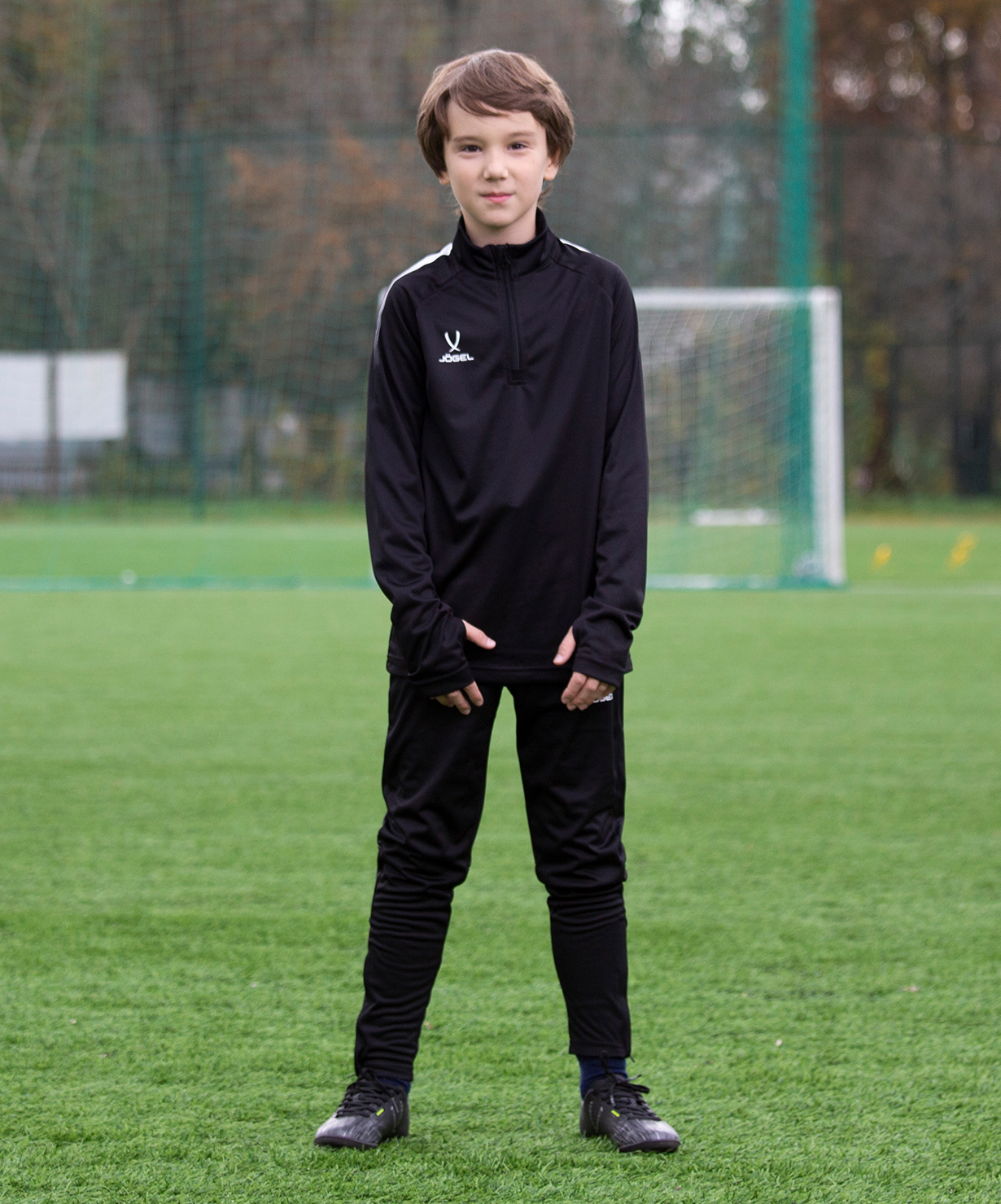 Джемпер тренировочный CAMP Training Top 1/4 Zip, черный, детский, размер XS