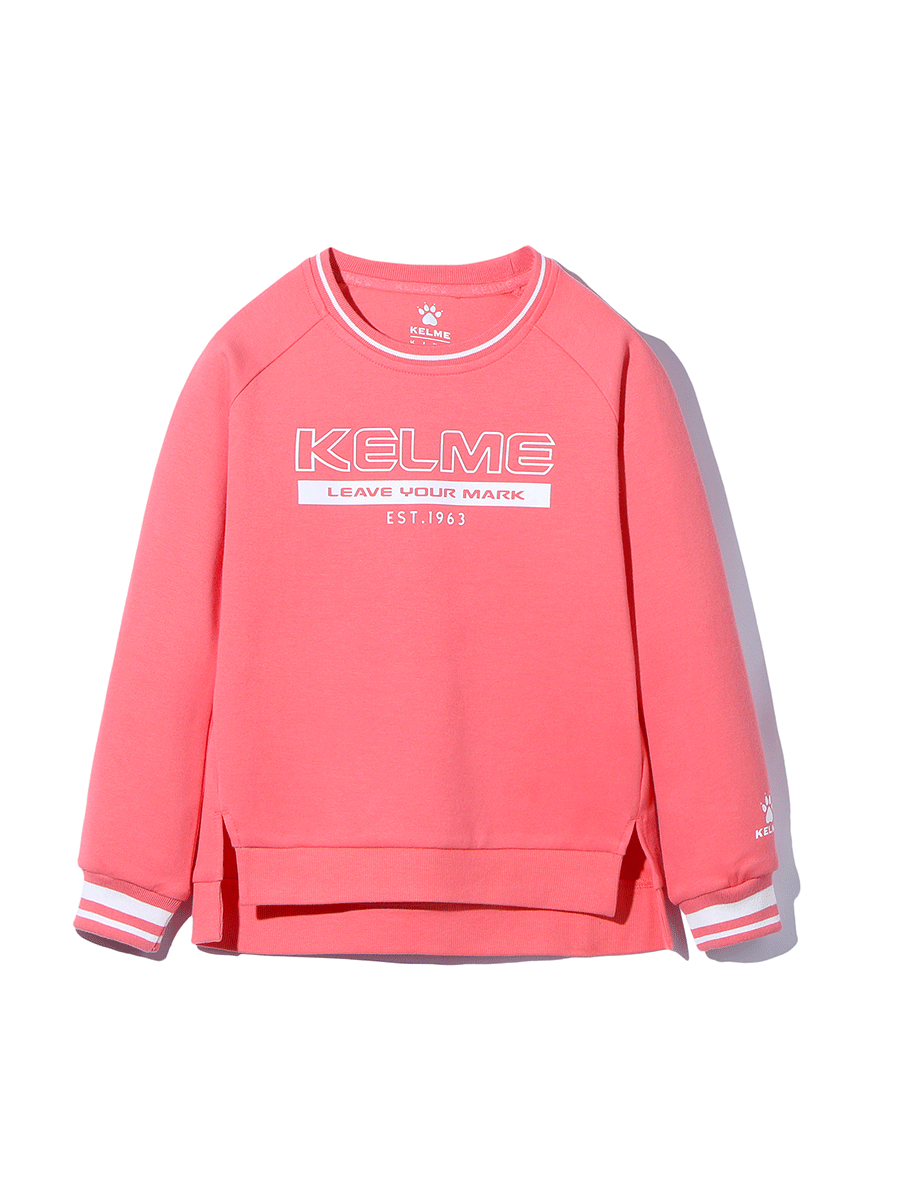 Детский свитшот KELME Girl's Round Neck Sweater Pink