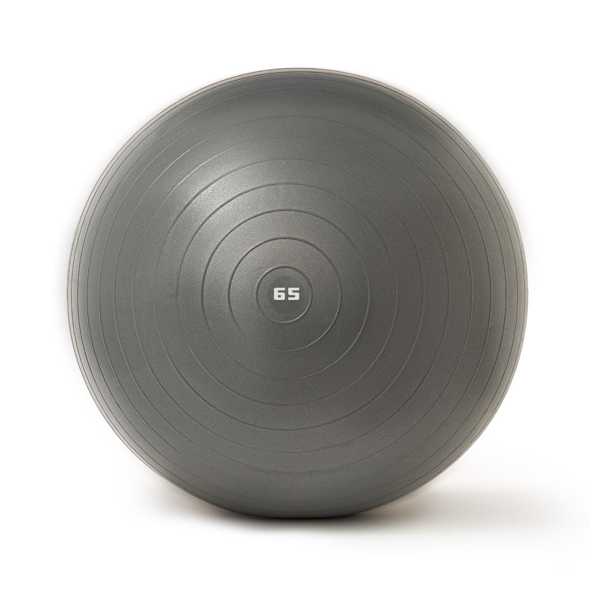 Мяч гимн. TORRES, FB122565, диам. 65 см, эласт. ПВХ,с защ. от взрыва, с насосом, серый