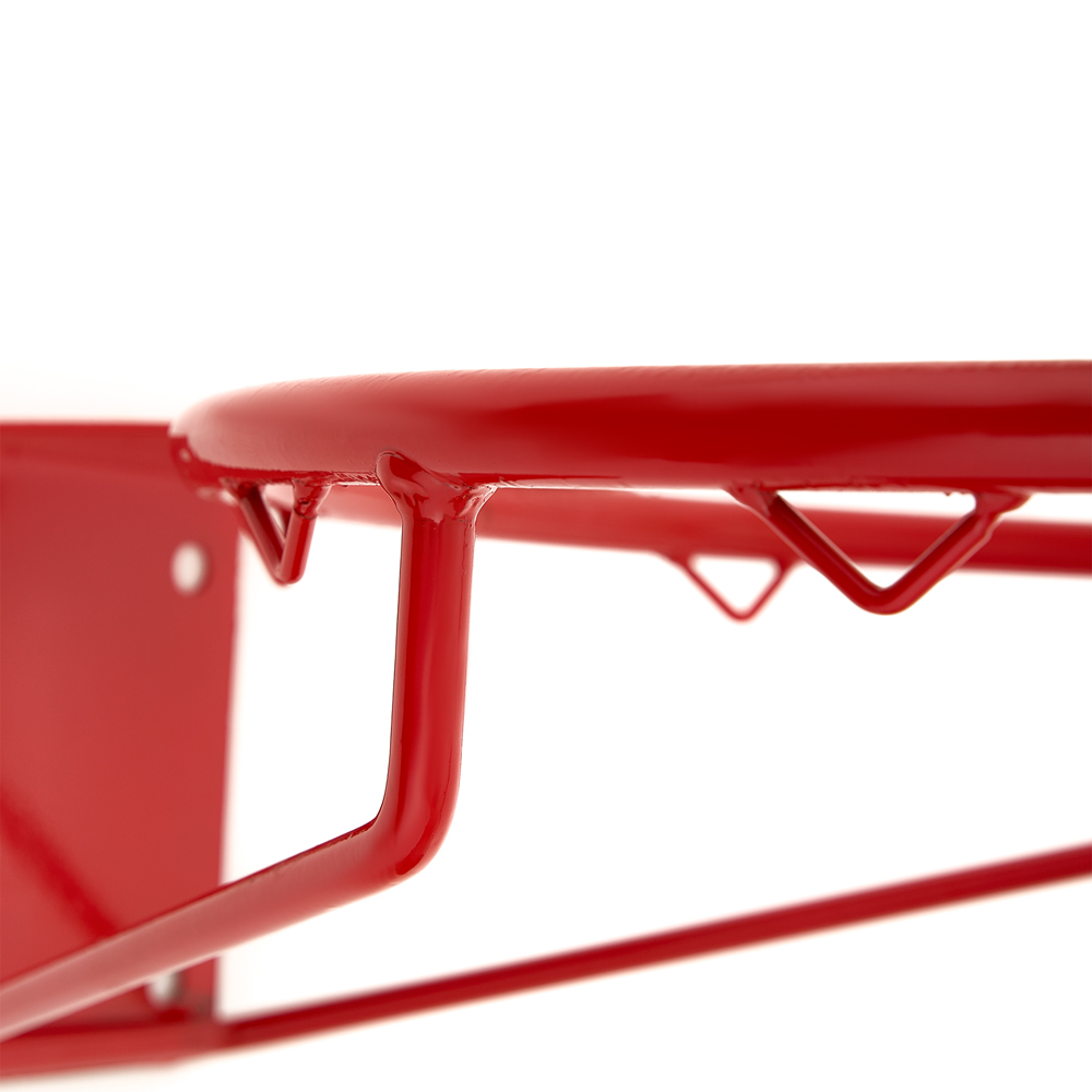 Кольцо баскет. № 7, MR-BRim7Pk, d 450мм, метал.ПРУТ 16мм c крючками, с кронштейном, без сетки, крас.