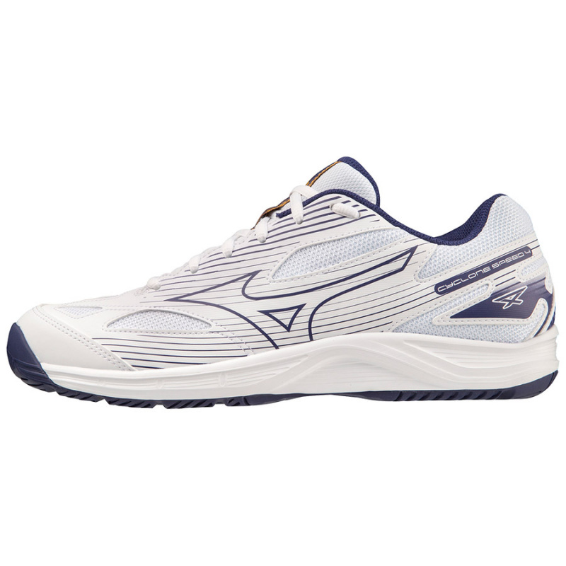 СЦ*Кроссовки волейб. муж. MIZUNO Cyclone Speed 4 V1GA238043,р.UK5,5 (рос.37,5), иск.кожа, белый