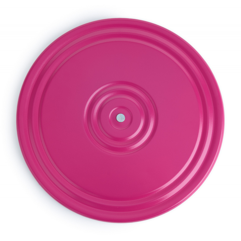 Диск здоровья 2-х цветный, MR-D-241, металлический, диам.28 см, окрашенный, розовый/графит