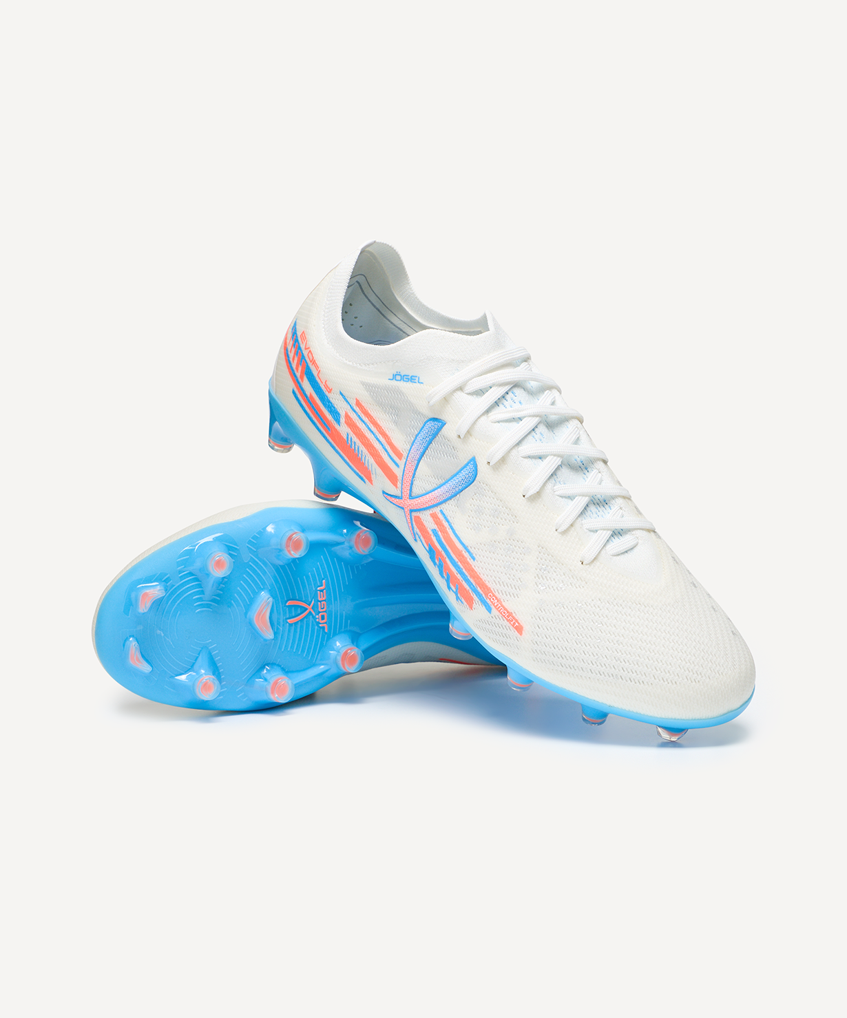 Бутсы футбольные JOGEL Evofly FG Prime White/blue