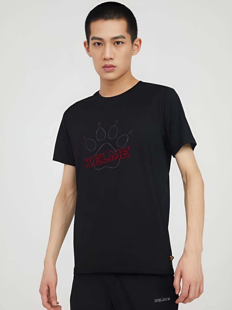 Футболка KELME Round Neck Short Sleeve T-Shirt Black