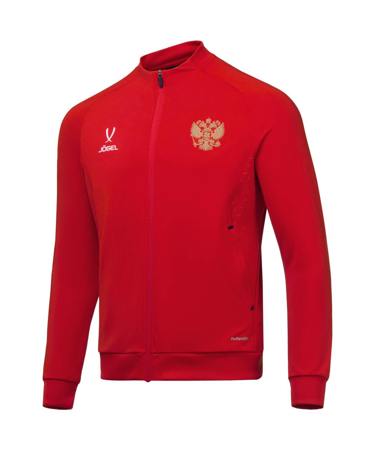 Джемпер тренировочный на молнии JOGEL NATIONAL PerFormDRY Training FZ Jacket, красный
