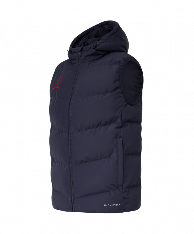 Жилет с капюшоном утепленный JOGEL ESSENTIAL PerFormPROOF Padded Hooded Vest, темно-синий, размер L