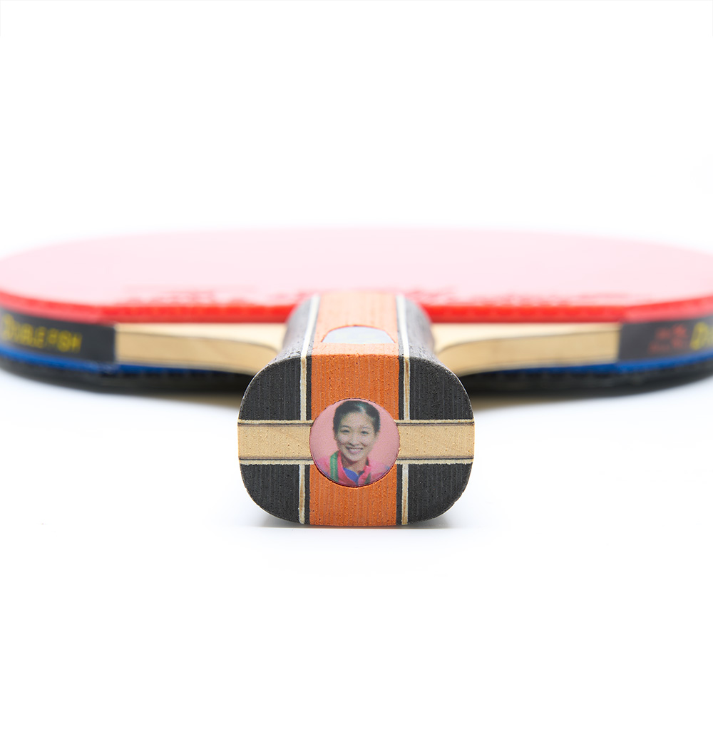 Ракетка для н/т DOUBLE FISH J9, для профессионалов, накладка 2.1 мм, конич. ручка + чехол