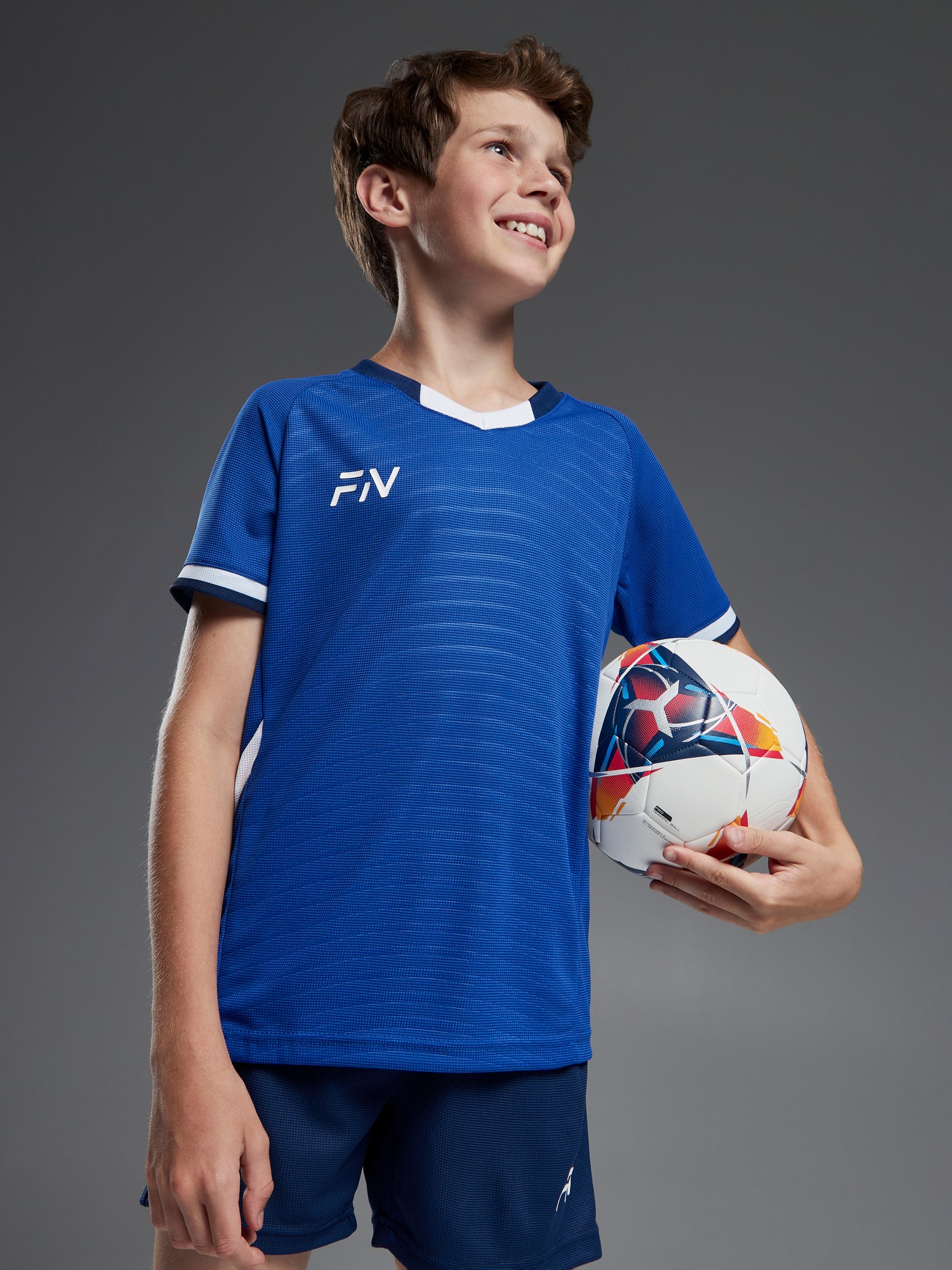 Детская футбольная форма FN Football Set Kid Kid (Blue/Dark Blue)