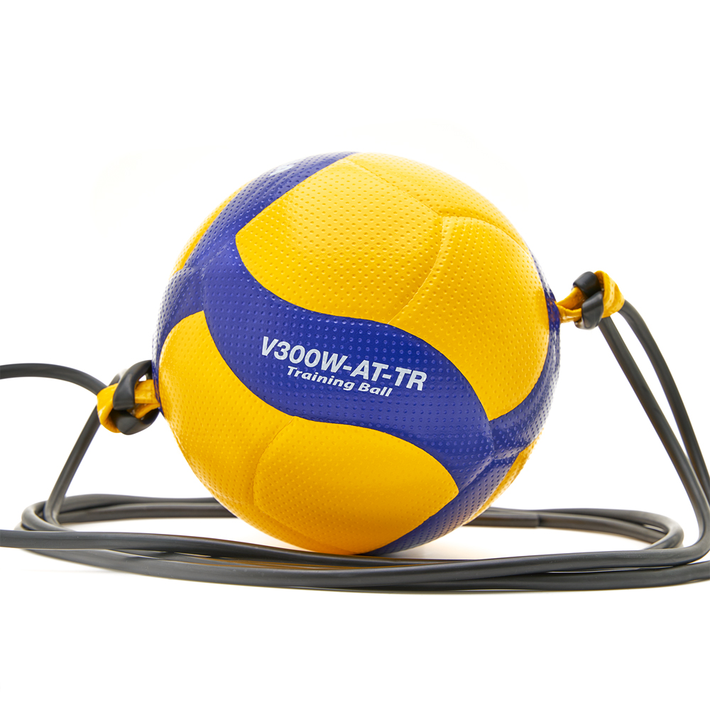 Мяч вол. на растяжках MIKASA V300W-AT-TR, р.5, синт.кожа микрофибра, клееный,бут.кам,жел-син