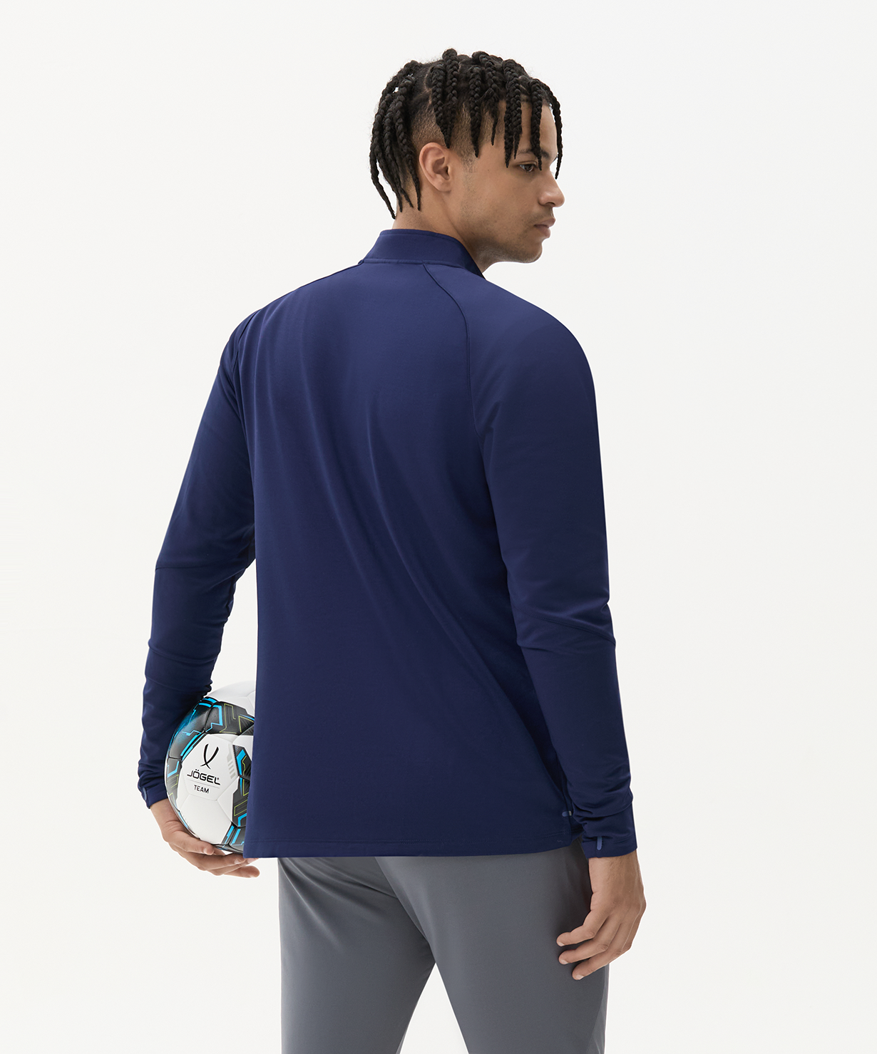 Джемпер тренировочный JOGEL PREMIER PerFormDRY Training 1/4 Zip Fleece Top, темно-синий, размер L