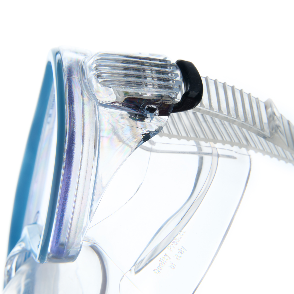 Маска для плав. Salvas Domino Md Mask, CA140C1TQSTH, безопасн.стекло,Silflex, р. Medium, голуб