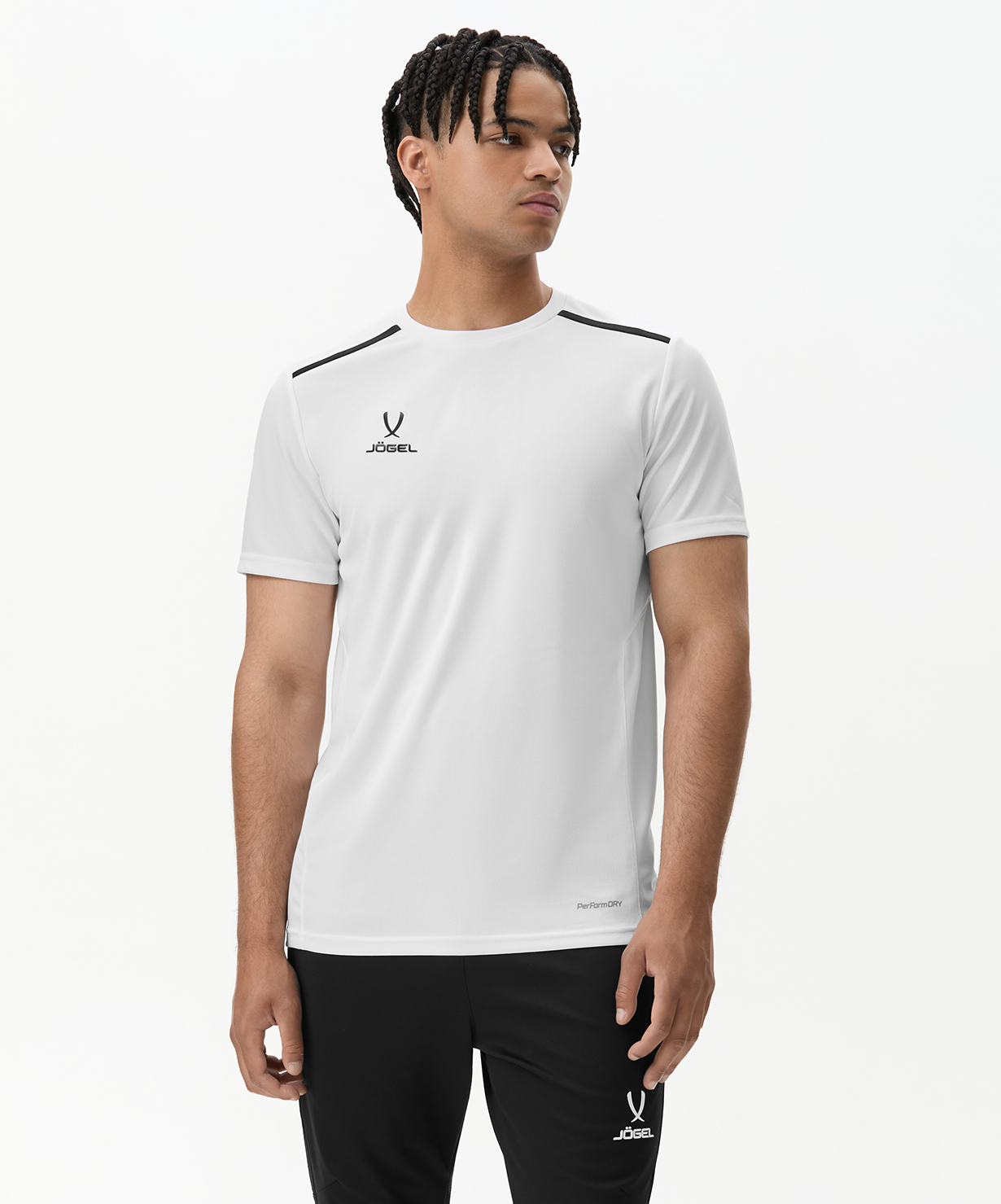 Футболка тренировочная JOGEL DIVISION Training Tee, белый, размер L