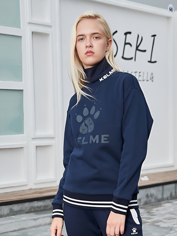 Свитшот KELME Women's Round Neck Sweater Dark Blue