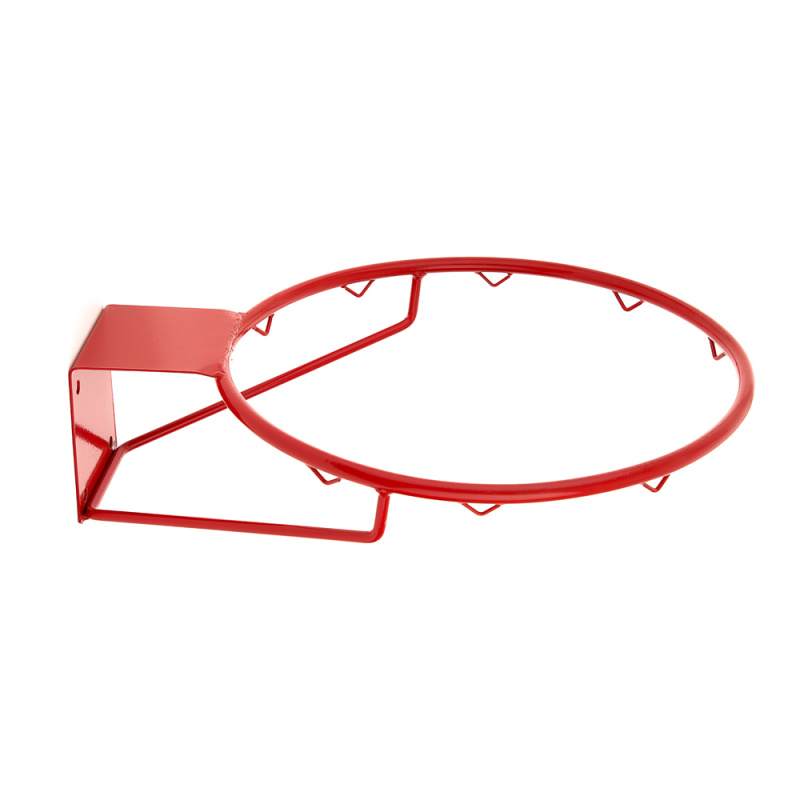 Кольцо баскет. № 7, MR-BRim7Pk, d 450мм, метал.ПРУТ 16мм c крючками, с кронштейном, без сетки, крас.
