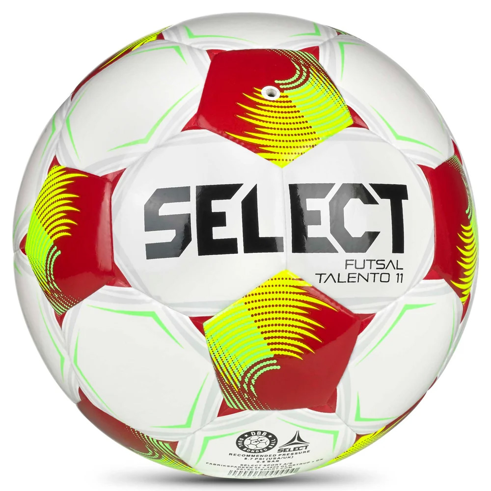 Мяч футзал. SELECT Futsal Talento 11 V26, 1061471014, р.3(Jr), 32п, ТПУ,гибр.сш, бело-желто-красный