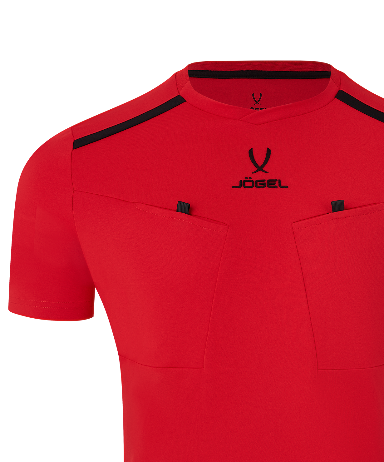Футболка судейская JOGEL DIVISION PerFormDRY Referee Tee, красный, размер L