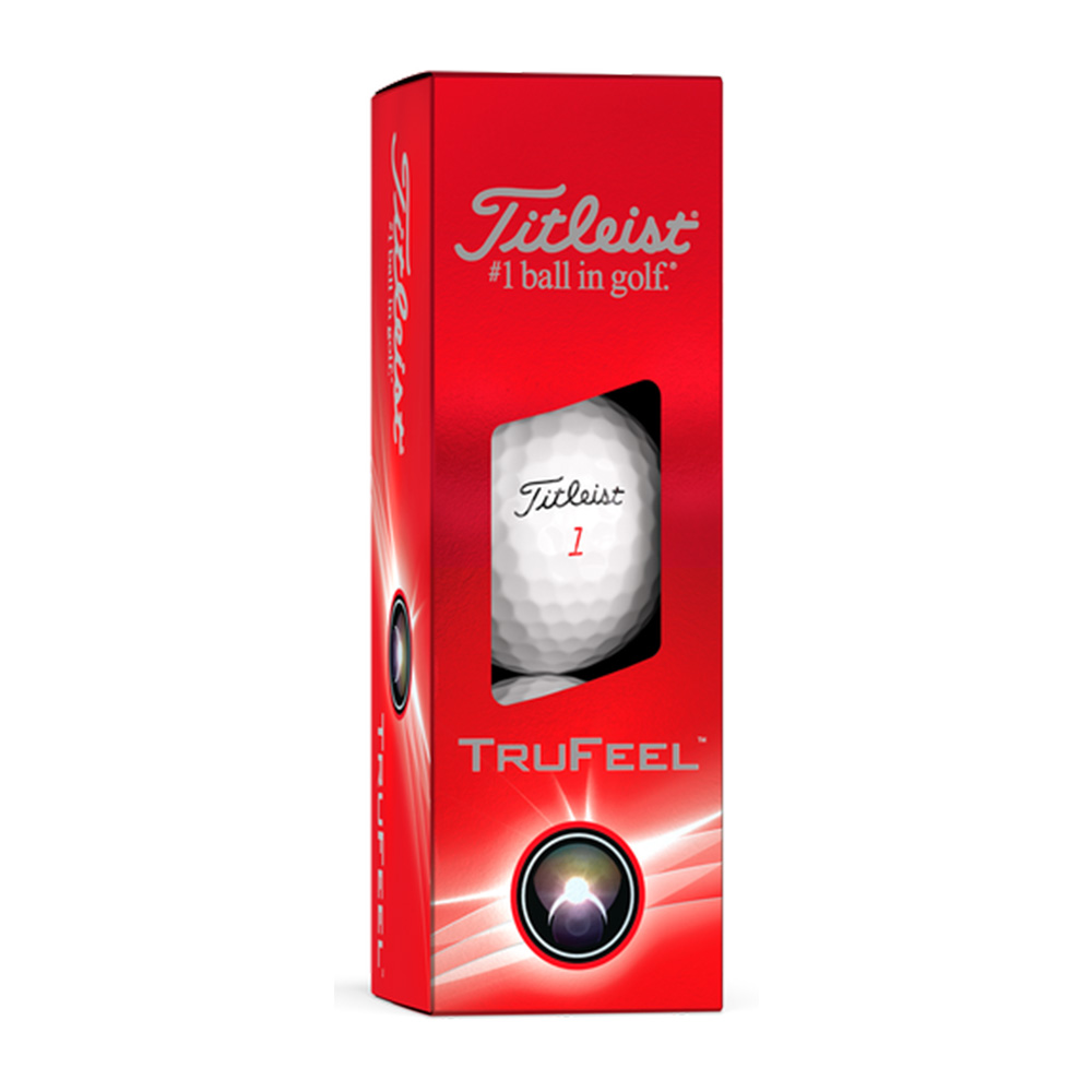 Мяч для гольфа Titleist Trufeel 24 White, T6036S, 3 шт/уп, белый