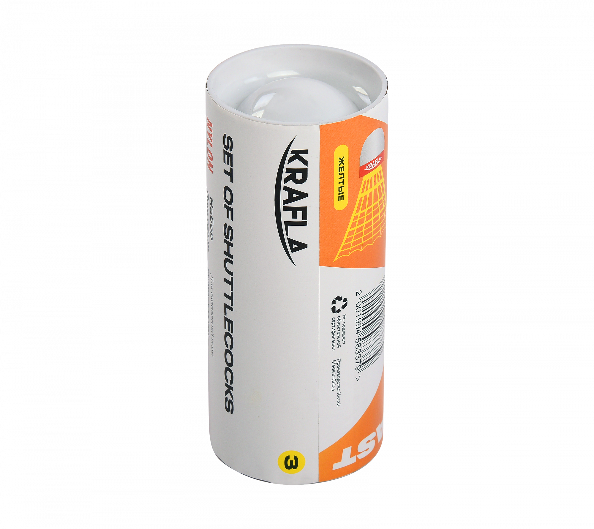 KRAFLA SH-Y300F Комплект воланов для бадминтона (3 шт)