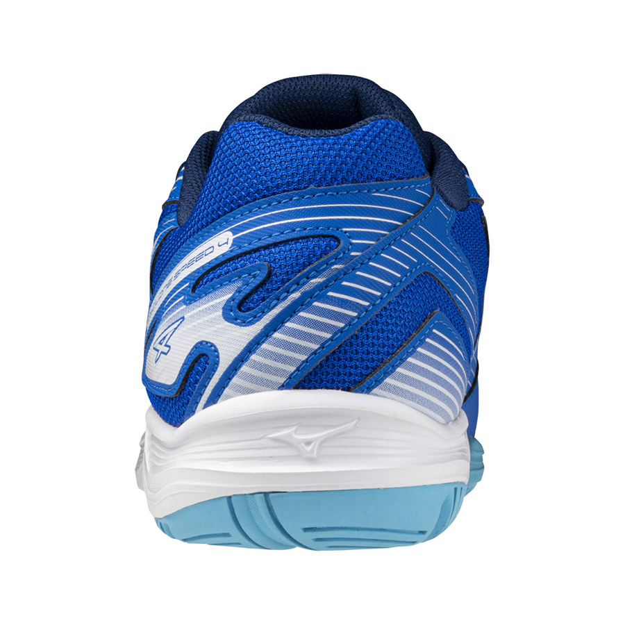Кроссовки волейб. муж. MIZUNO Cyclone Speed 4 V1GA238001,р.UK10(рос.43,5), иск.кожа,текстиль, синий