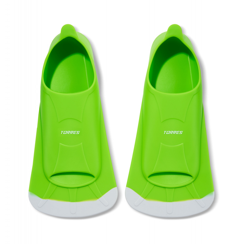 Ласты для бассейна TORRES F02, SWF022404GR, р. EU 40-42 (M), салатово-серый