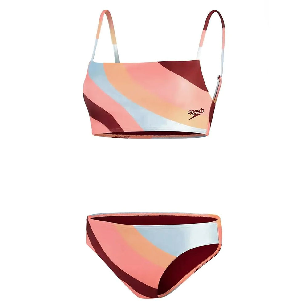 Купальник SPEEDO Womens Printed Adjustable Thinstrap 2 Piece, 8-00308314497, р.32 (рос.44), мултикол
