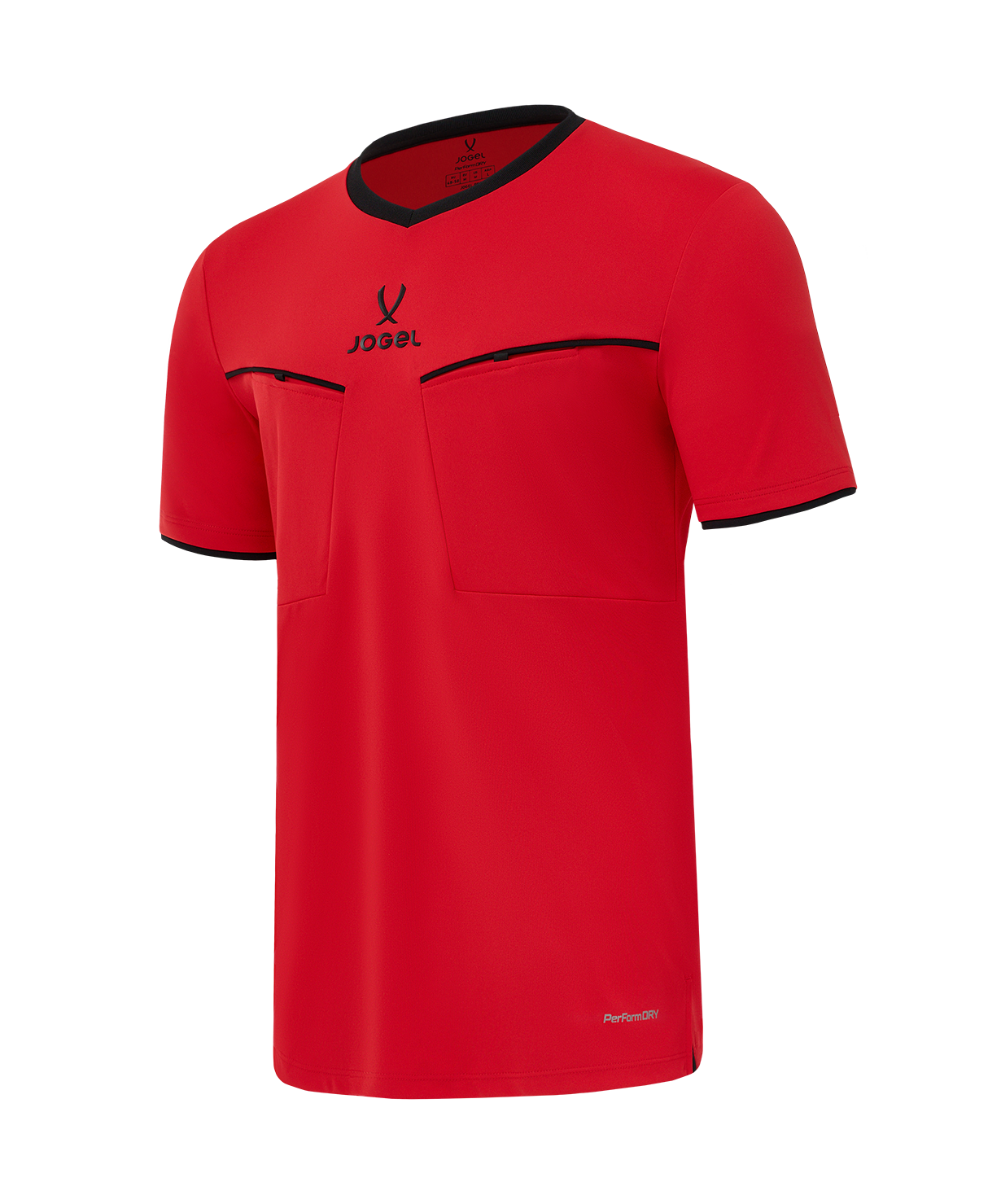 Футболка судейская JOGEL DIVISION PerFormDRY Referee SS Tee 2.0, красный