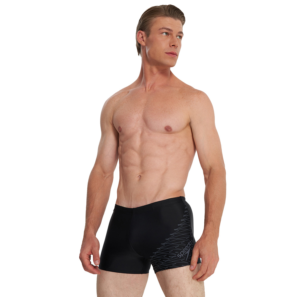 Плавки SPEEDO Eco Medley Logo Swim boxer, 8-1135400334, р.28 (рос.44), нейлон, эластан, черный