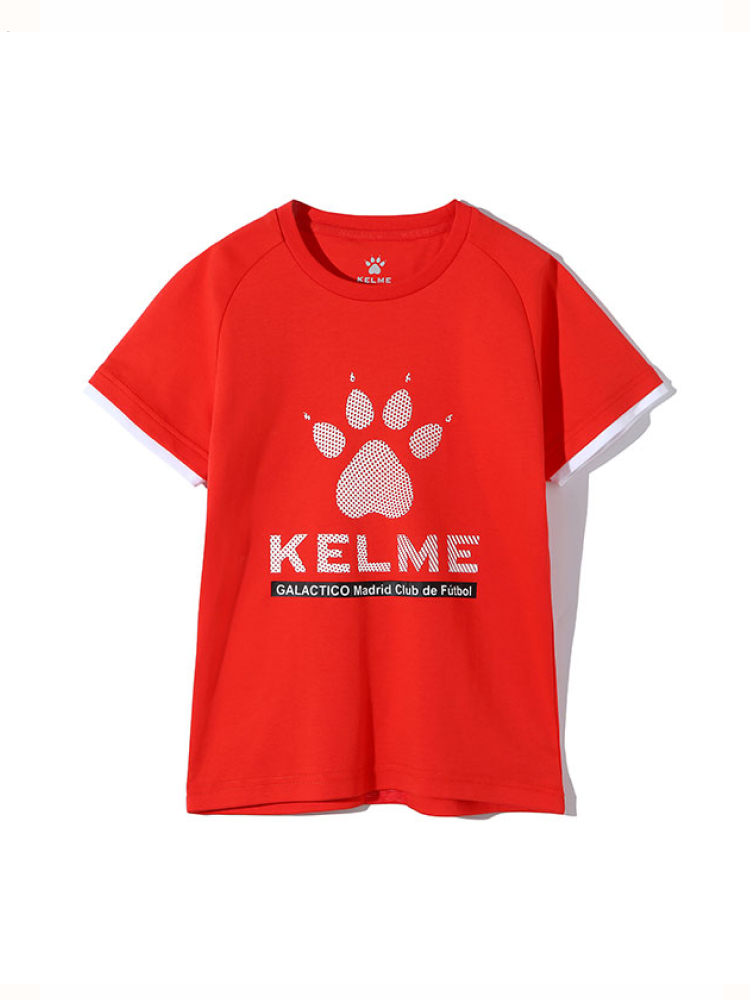 Детская футболка KELME Boys Short Sleeve T-Shirt Red