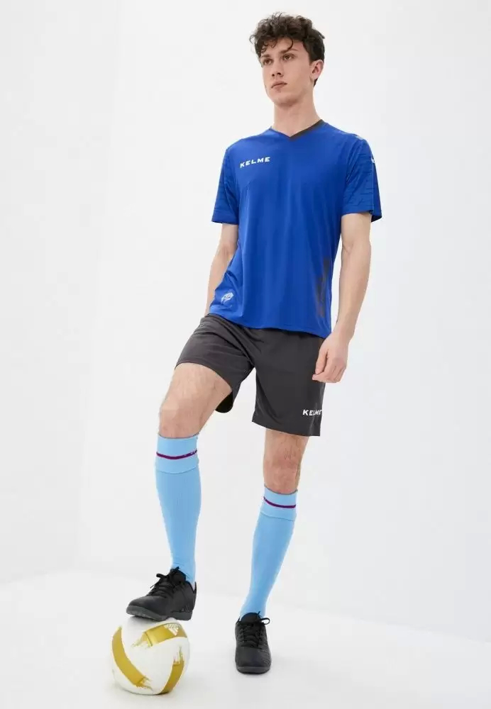 Футбольная форма KELME S/S Football Set (Blue/Grey)