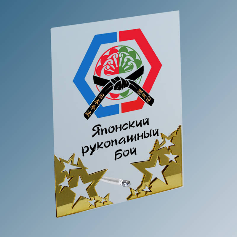Акриловая награда с цветной печатью