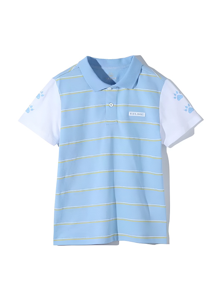 Детская футболка-поло KELME Boys Short Sleeve T-Shirt Light Blue
