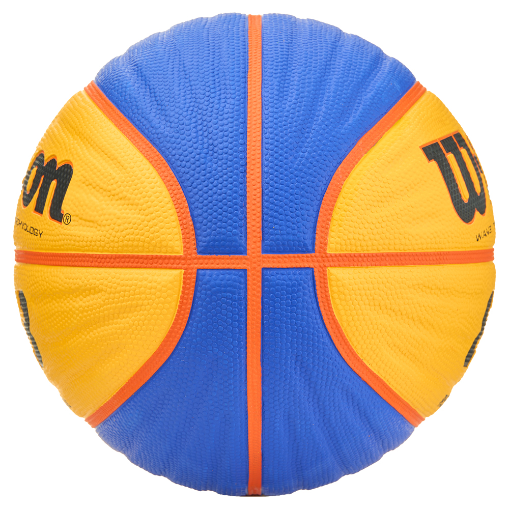 Мяч баск. WILSON FIBA3x3 Replica, WTB1033XB, р.6, резина, бутил. камера, желто-синий