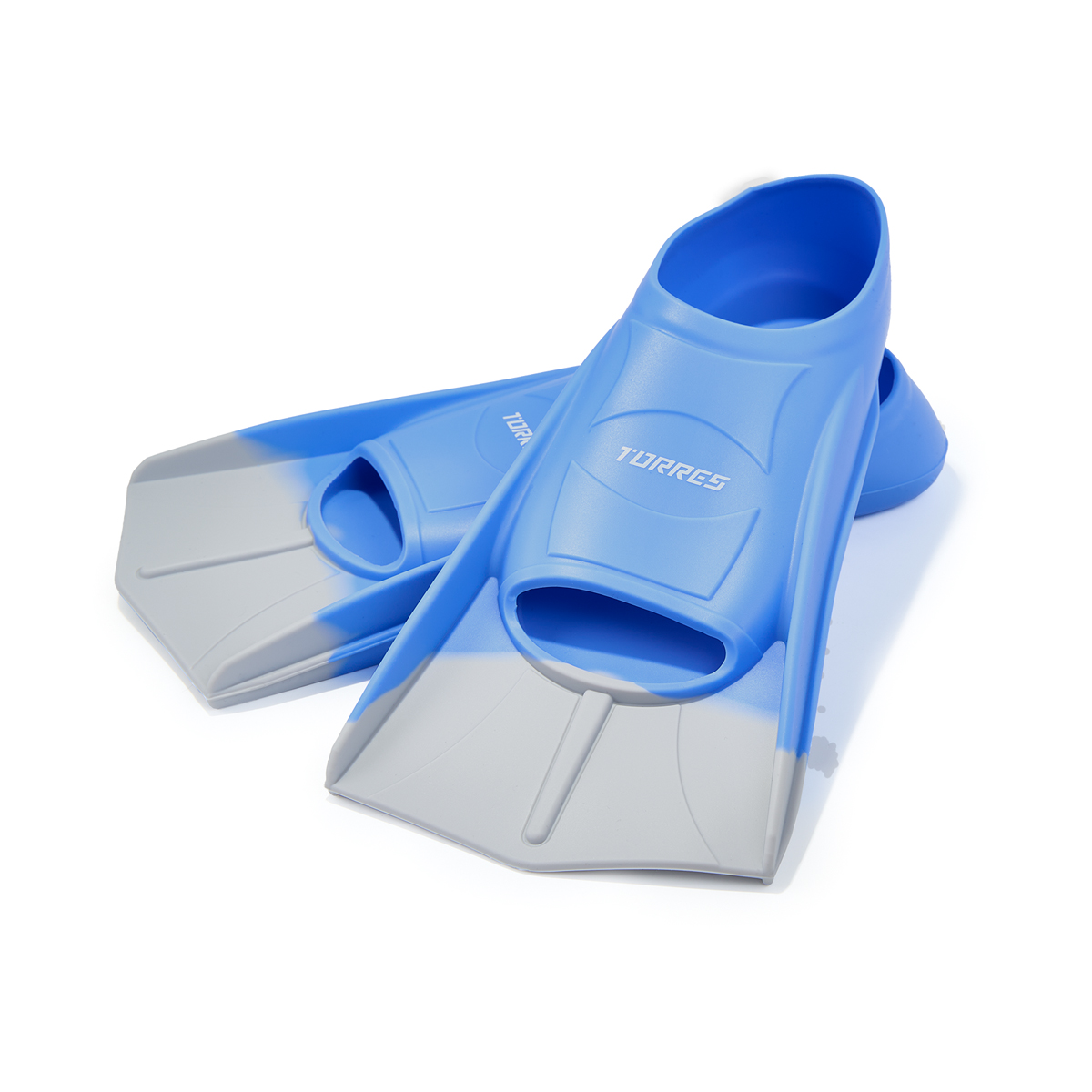 Ласты для бассейна TORRES F01, SWF012403BL, р. EU 33-35 (S), сине-серые