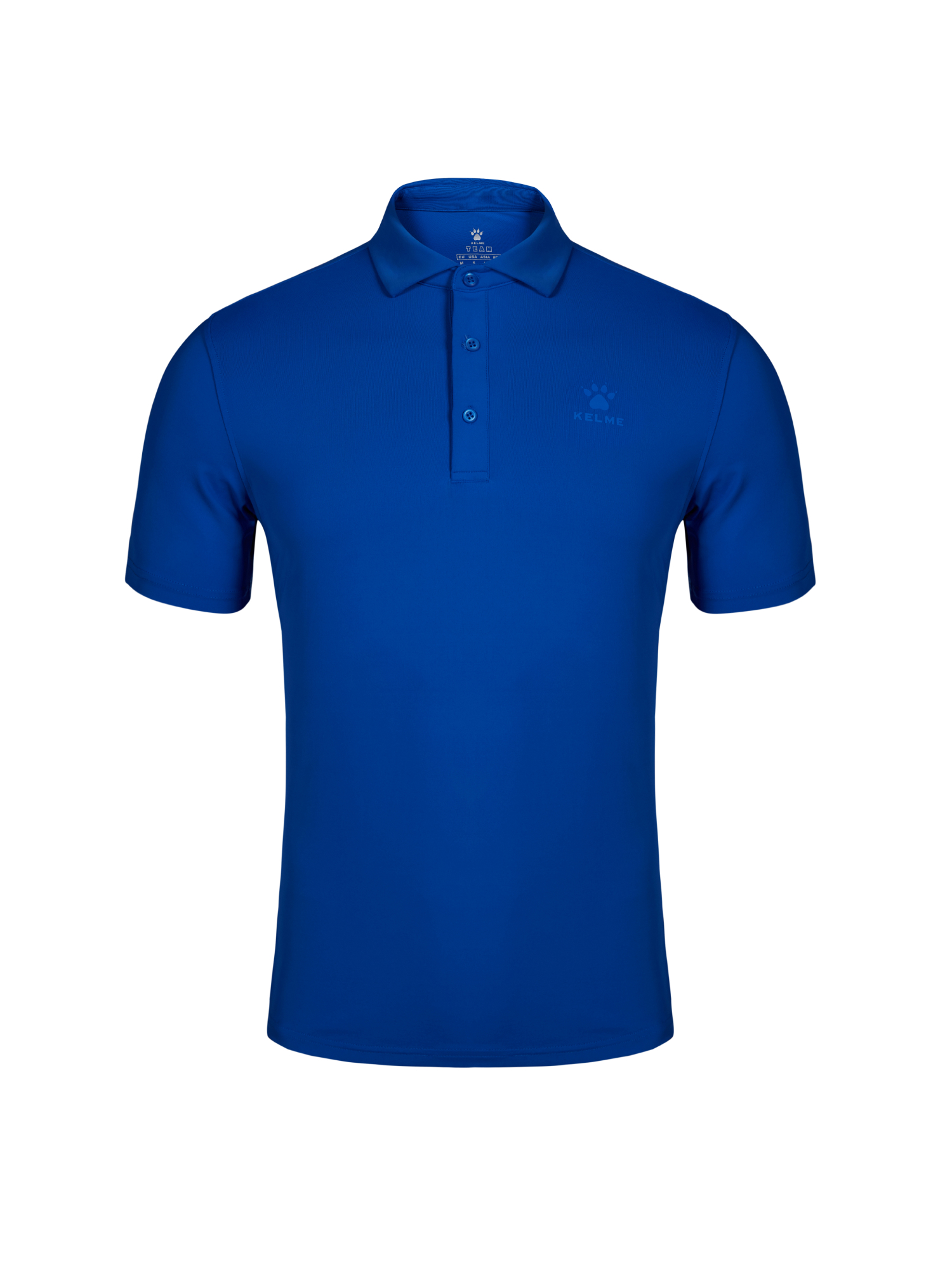 Футболка-поло KELME Men's Short Sleeve Polo Shirt Blue