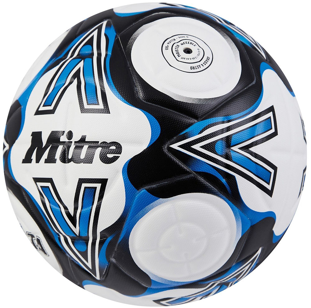 Мяч футб. MITRE Delta One 24, 5-B01787C21, р.5, FIFA Quality, 14п, ТПУ, термосшивка,бело-сине-черный