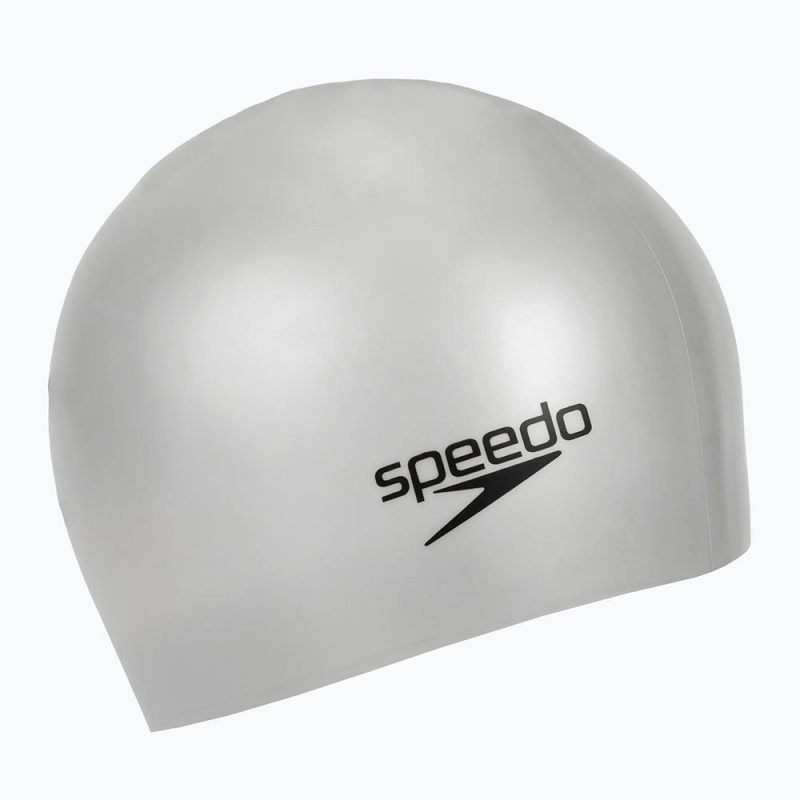 Шапочка для плав. SPEEDO Long Hair Cap, 8-0616814561, СЕРЕБРИСТЫЙ, силикон