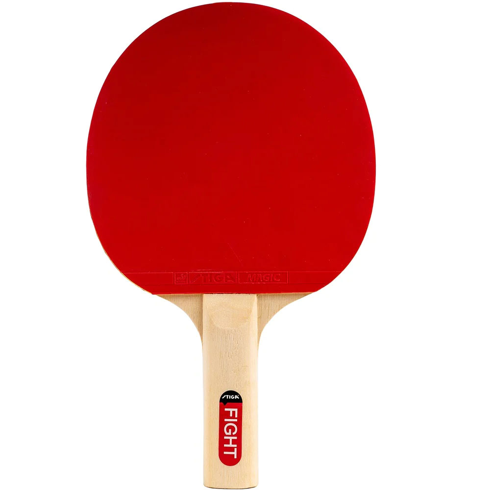 Ракетка для н/т Stiga Fight Red, 184001, для любителей, накладка 1,5 мм ITTF, прямая ручка