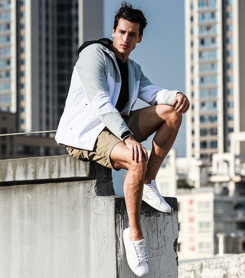 Ветровка KELME Men's Woven Jacket (White/Grey)