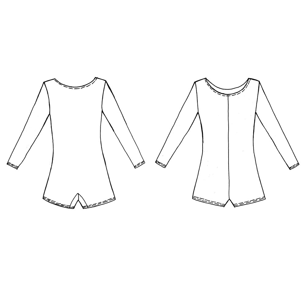 Комбинезон гимнастический длин. рукава Indigo SM-193-36, р.36, хлопок, эластан, черный