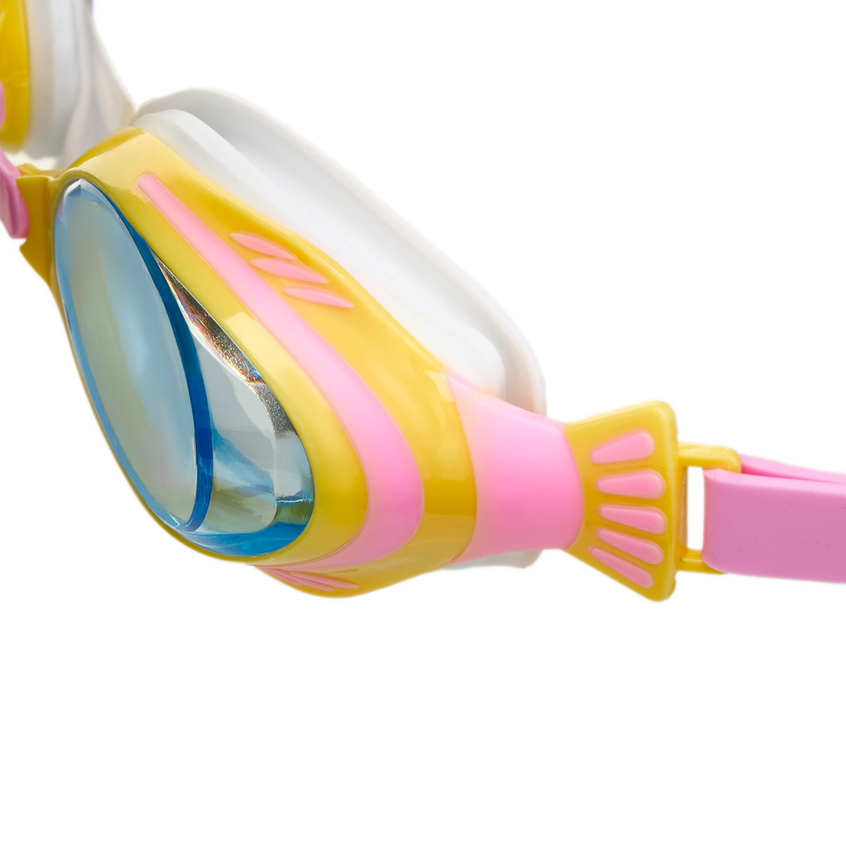 Очки детские для плав.TORRES Fish Kids, SW-32522PK,голуб. линзы,оранж-роз.оправа, раздв. рег.ремешок