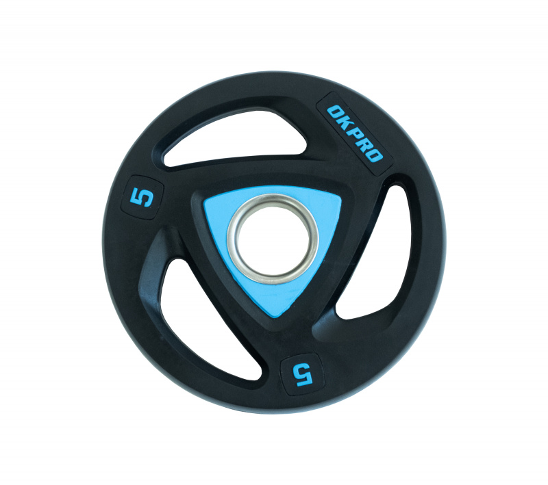 Диск олимпийский полиуретановый 5 кг OKPRO