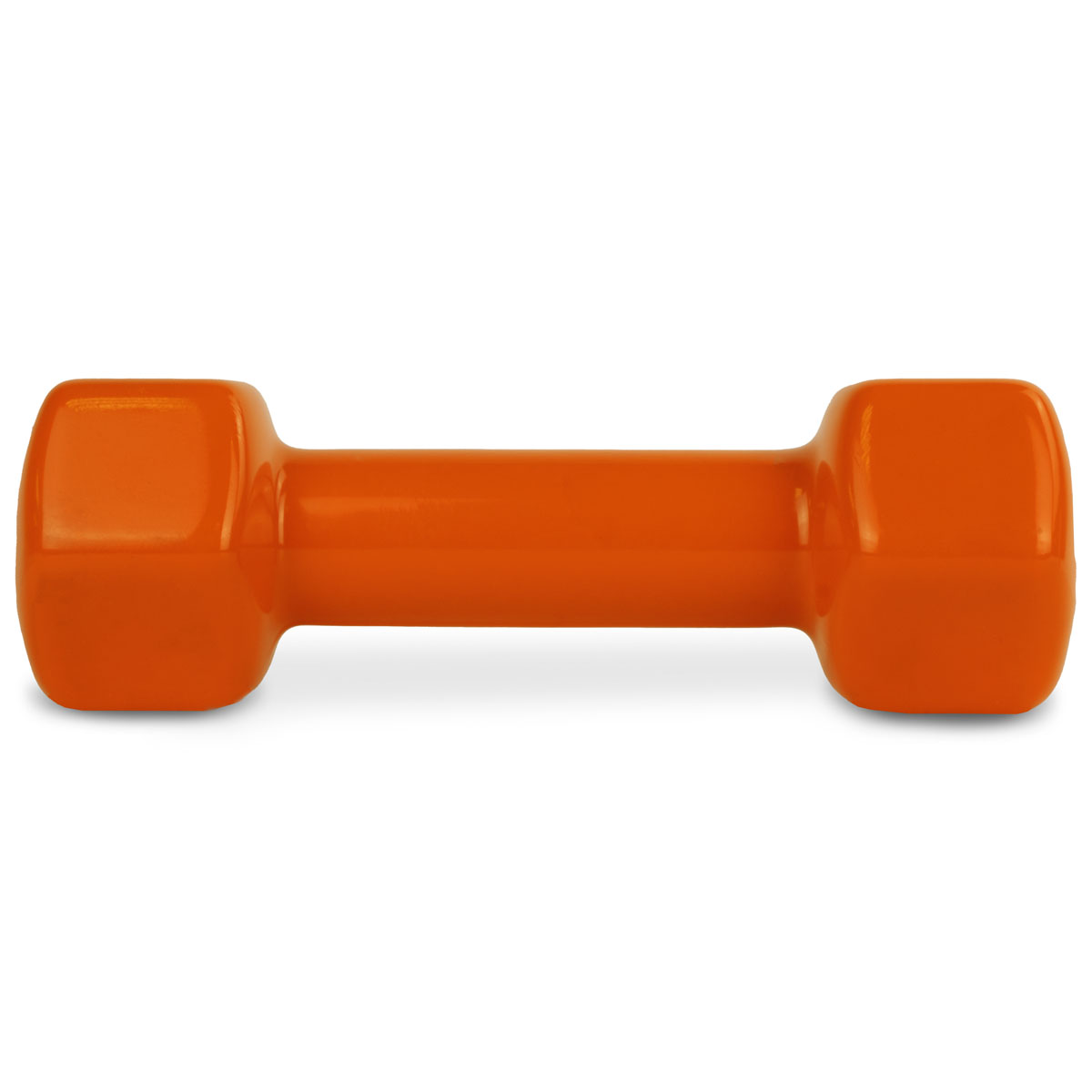 Гантель TORRES 2 кг, PL522204, металл в виниловой оболочке, форма шестигранник, оранжевый